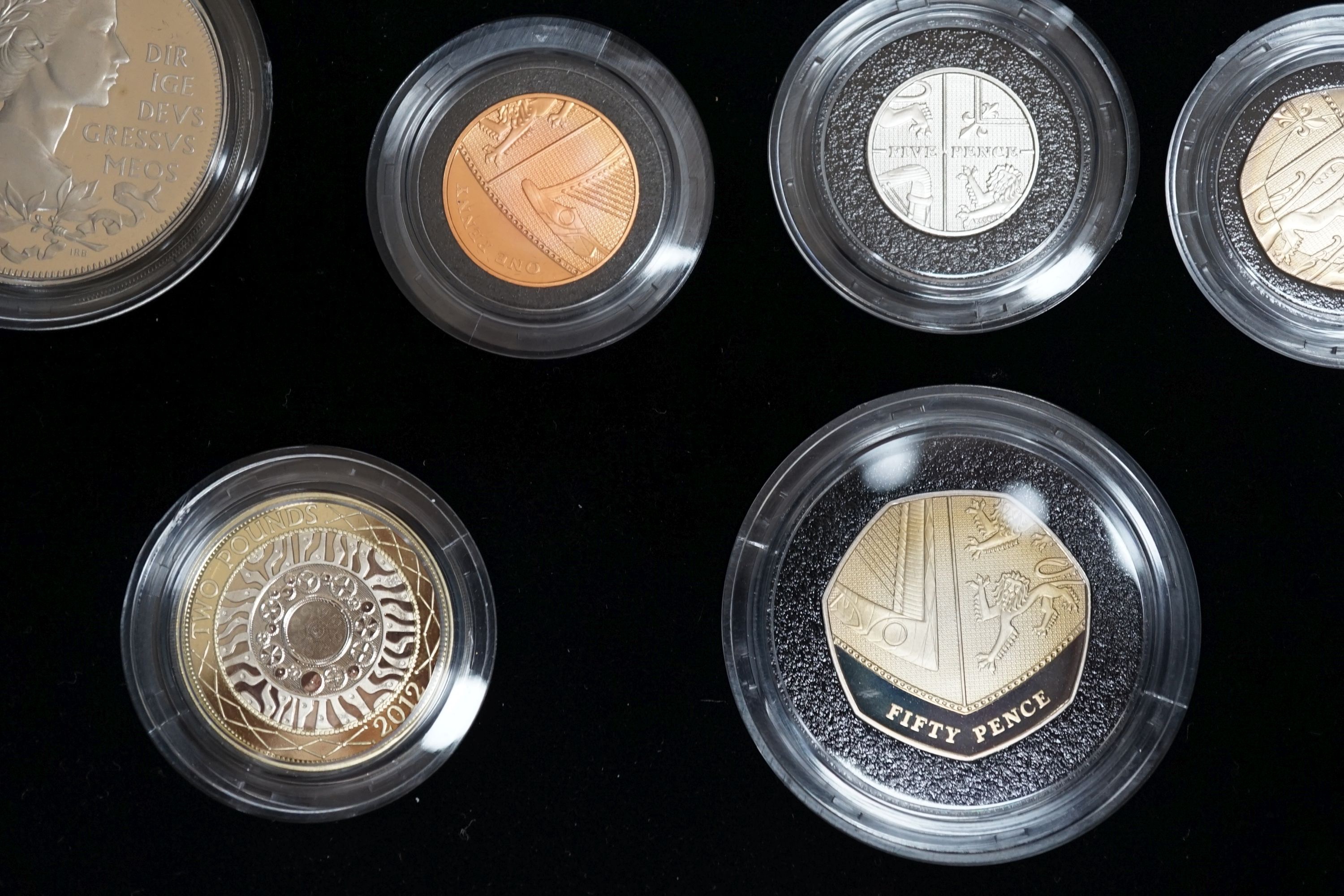 A 2012 UK premium proof coin collection